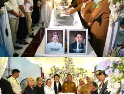 Bupati dan Wabup Lutim Beri Penghormatan Terakhir untuk Pdt Ark Rarung