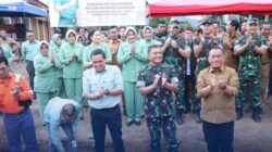 Bupati Irwan Bersama Pangdam Hasanuddin Letakkan Batu Pertama Pembangunan KDMP Sorowako