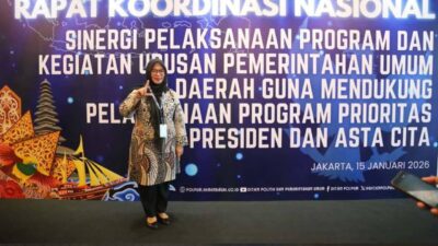 Wabup Puspawati Hadiri Rakornas Sinkronisasi Urusan Pemerintahan Umum di Jakarta