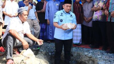 Pembangunan Masjid Babussalam Dimulai, Bupati Luwu Timur Alokasikan Bantuan